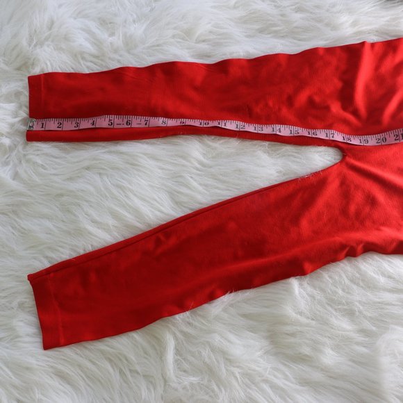 Sofra Bright Red Leggings - Free Size, NWT - Picture 7 of 8